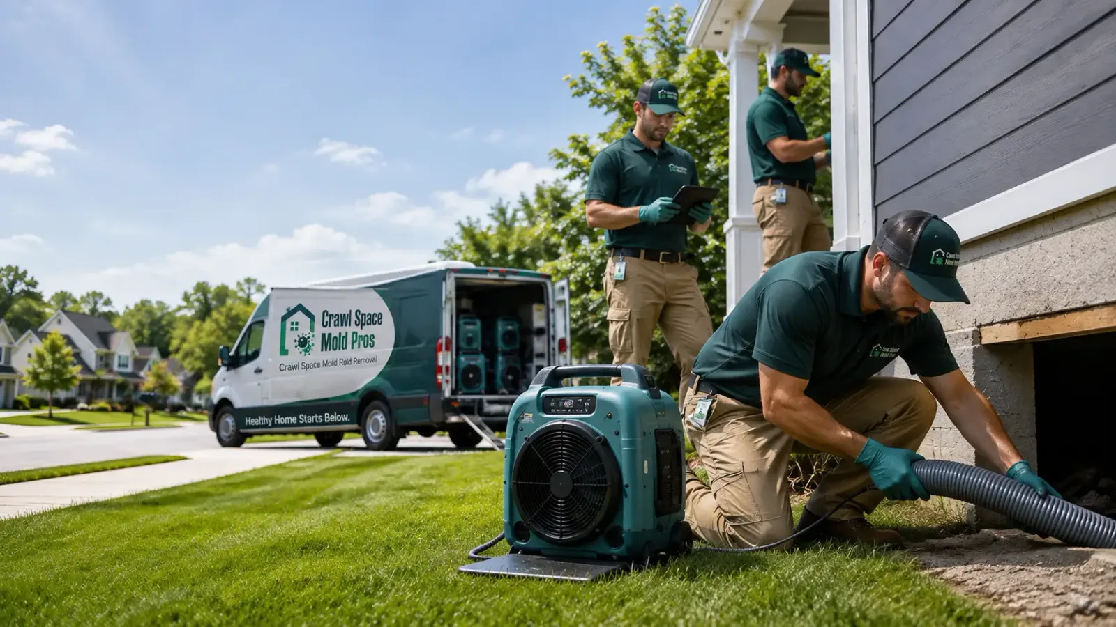 Crawl Space Mold Removal in Mound, MN